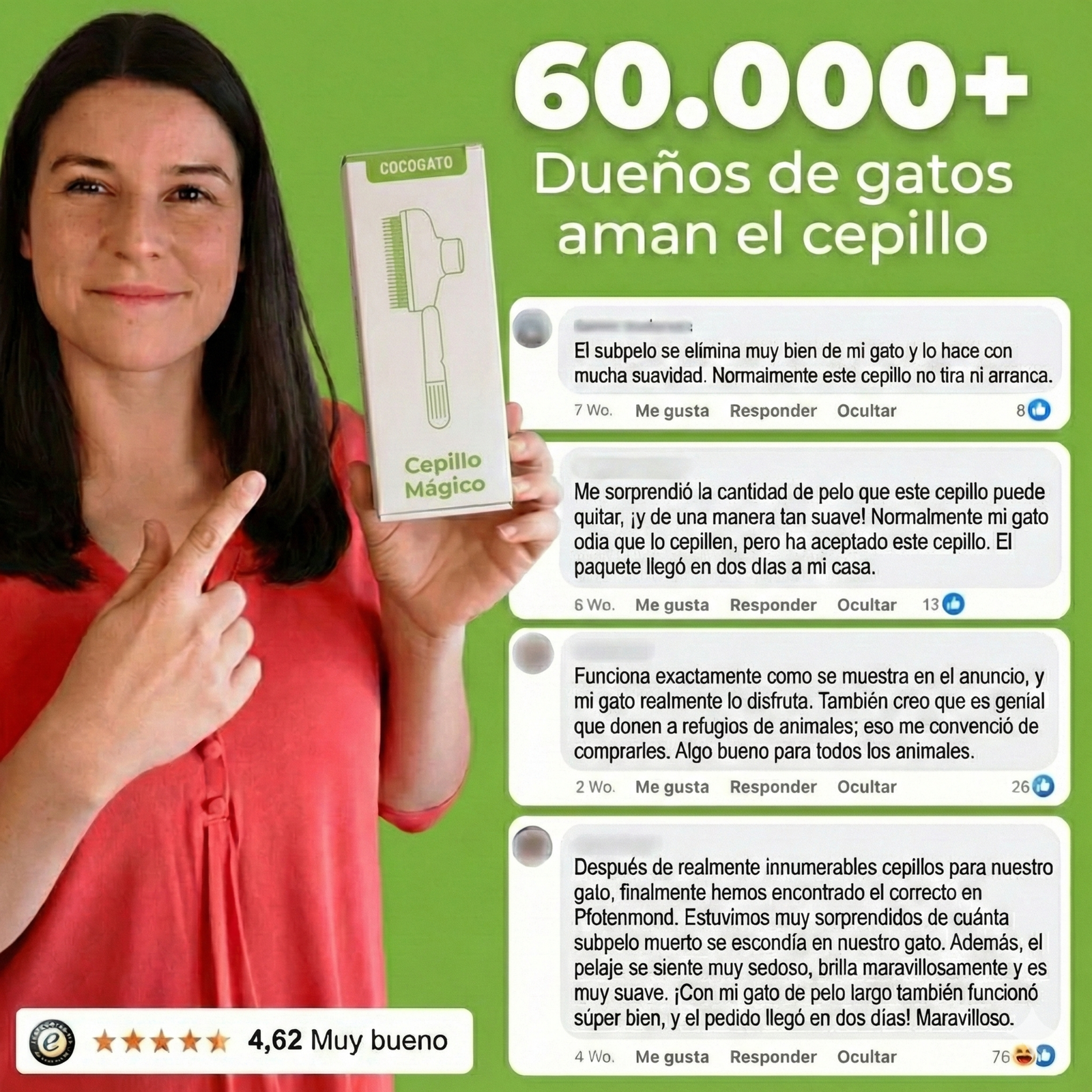 El cepillo para gatos más popular de